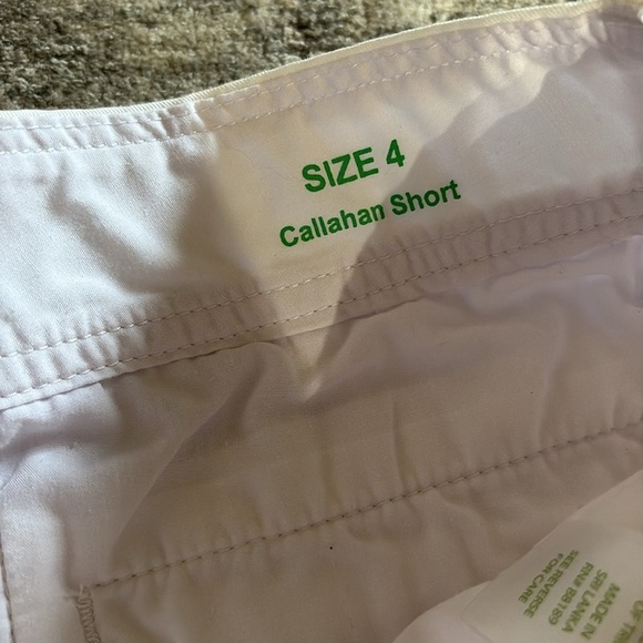Lilly Pulitzer White Cotton Shorts. -women’s size 4 - great condition - Picture 3 of 5